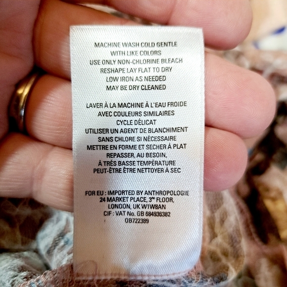 Anthropologie Akemi + Kin Patrizia Smocked Boat Neck Sheer Floral Top - Picture 10 of 11